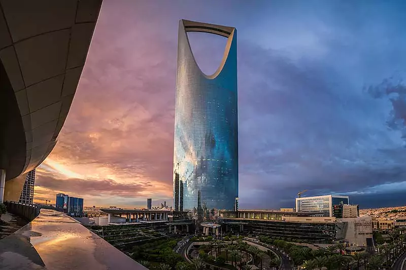 Kingdom Centre Tower in Riyadh, Saudi Arabia